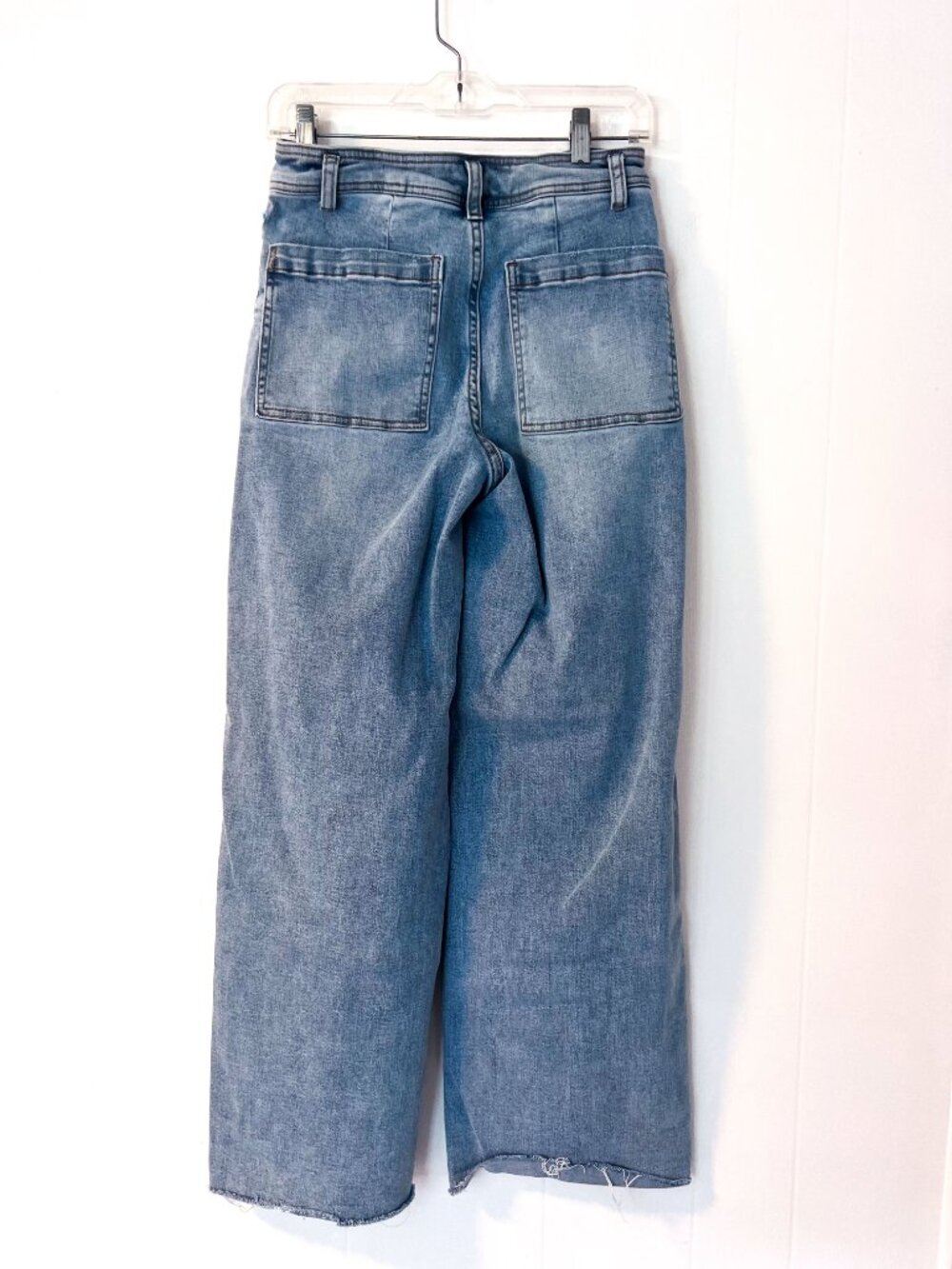 OAT New York Light Wash High Rise Wide Leg Jean for Women - Size 28 Boho - Picture 4 of 11